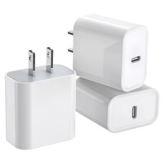 3Pack iPhone 17/16/15 Charge Block,USB C Charger,i Phone Charger Adapter Quick Fast Charger Plug 20W Power Delivery Type C Fast Charging Block for iPhone 17/16/15/14/13/12,iPad Pro/Air/Mini/AirPods