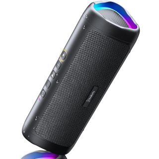Bluetooth Speaker, 20W HD Sound, Portable Wireless, IPX5 Waterproof, Up to 24H Playtime, TWS Pairing, for Home/Party/Outdoor/Camping/Beach Essentials, Electronic Gadgets, Birthday Gift (Black)