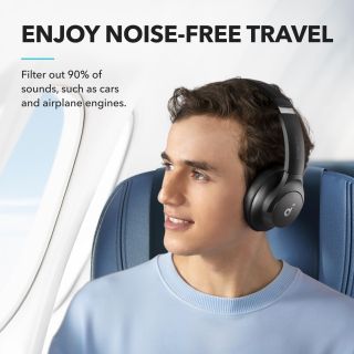 Soundcore by Anker Q20i Hybrid Active Noise Cancelling Headphones, Black
