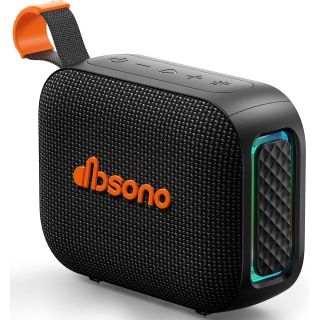 Portable Bluetooth Speaker Line-in Support: IPX5 Waterproof, Black