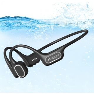 Bone Conduction Swimming Headphones,IP68 Waterproof Underwater Swim Earbuds