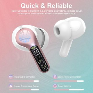 Wireless Earbuds, Bluetooth 5.4 Headphones HiFi Stereo, Bluetooth Earbuds