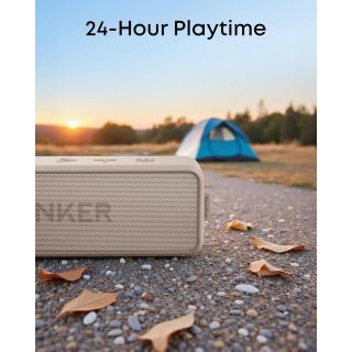 Anker soundcore 2 Portable Bluetooth Speaker, 24-Hour Playtime, IPX7
