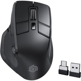Wireless Mouse, Bluetooth & 2.4GHz Ergonomic Silent Mouse