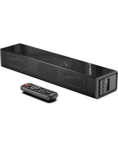 LARKSOUND Small Sound Bar for TV, PC and Gaming, 16 Inch Mini Soundbar