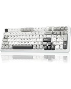 AULA F99 Wireless Mechanical Keyboard,Tri-Mode BT5.0/2.4GHz/USB-C Hot Swappable Custom Keyboard,Pre-lubed Linear Switches,RGB Backlit Computer Gaming Keyboards for PC/Tablet/PS/Xbox