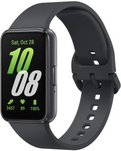 SAMSUNG Galaxy FIT 3 [2025, 40MM] 1.6" AMOLED Display | IP68 Water Resistant | 14 Days Battery Life | 100+ Watchfaces | 100+ Exercise Modes | International Model (Fast Charger Bundle, Black)