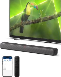 Philips B5109 2.0 Channel Bluetooth Soundbar - HDMI ARC, Dolby Digital Plus, DTS Virtual:X, Roku TV Ready, 120W Max Power, Dark Grey