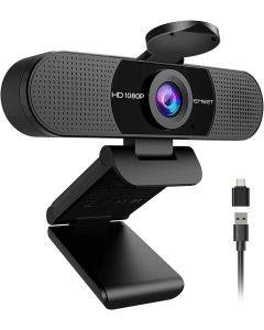 EMEET C960 1080P Webcam with Microphone, 2 Mics, 90° FOV, Computer Camera