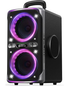 Party Bluetooth Speaker - 240W Peak Loud Speaker, Dazzling Light Show, Deep Bass, IPX4 Waterproof, 15H Battery, TWS Pairing, BT 5.3 Wireless, Portable for Home/Outdoor/Beach/Pool Party